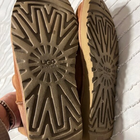 Ladies Chestnut Colored Lined UGG Boots - Size 10M - Gently Used - Picture 5 of 6